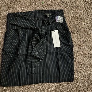 Black Striped Men's Pants